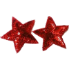 red sequin stars - Ilustracje - 