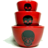 red skull bowls - Predmeti - 