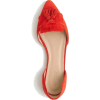 red suede flat loafer - Klapki - 