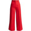 red wide leg pants - Spodnie Capri - 