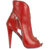 red zipper booties - Stiefel - 
