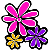 retro flowers - Items - 