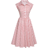 retro stage  1940s style PolkaDots dress - ワンピース・ドレス - 