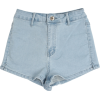 retro washed high waist shorts - ショートパンツ - $25.99  ~ ¥2,925