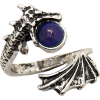 ring mood silver dragon 90s transparent - Pierścionki - $7.90  ~ 6.79€