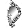 rococo mirror illustration - 插图 - 