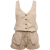 Rompers Beige Overall - 连体衣/工作服 - 