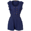 Rompers Blue Overall - オーバーオール - 