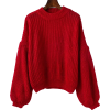 round neck pullover long-sleeved knit sw - Pullovers - $27.99  ~ £21.27