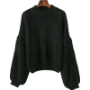 round neck pullover long-sleeved knit sw - Pullovers - $27.99 