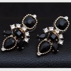 royal black earrings - Серьги - 