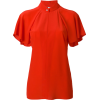 ruffle sleeved blouse - Camisola - curta - 
