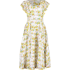 ruffle sleeve daisy print dress - Haljine - 