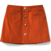 rust mini skirt - Skirts - 