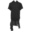 sacai black sweatshirt dress - Koszulki - krótkie - 