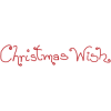 Christmas Wish - 插图用文字 - 