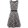 Grey elegant dress - sukienki - 