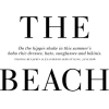 the beach - イラスト用文字 - 