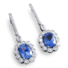 sapphire earrings - Uhani - 