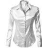 satin blouse - 长袖衫/女式衬衫 - 