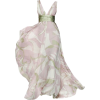 satinee elie Saab pink green gown - ワンピース・ドレス - 