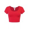 savoir faire Short Sleeve Scoopneck Crop Top - 半袖衫/女式衬衫 - $12.00  ~ ¥80.40