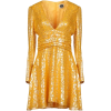 sequin yellow dress - 连衣裙 - 