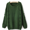 sheinside green jumper - Puloveri - 