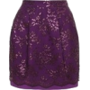 Metallic Lace Pleated Tulip Sk - Skirts - 