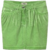 Miniskirt in Green Denim - Skirts - 