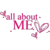 all about me - イラスト用文字 - 