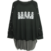 Long sleeves t-shirts Black - 長袖Tシャツ - 