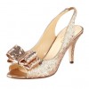 shoes gold heels 1920s style - Klasične cipele - 
