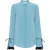 silk blouse - 长袖衫/女式衬衫 - 