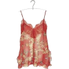 silk floral printed top - Майки - 