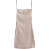 silk satin strap side slit skirt - Dresses - $25.99 