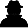 silloette of man with hat - Figuren - 