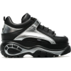 silver classic leather platform sneakers - Tenisówki - 