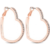 simply be Lipsy Crystal Heart Hoop Earri - Uhani - £8.00  ~ 9.04€