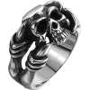 skull ring (sol) - Rings - 