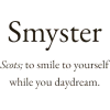 smyster word meaning text - 插图用文字 - 