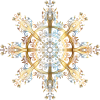 snowflake gold mandala - Objectos - 