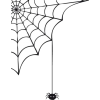 spider and web clip art - Ilustracije - 