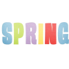 spring text - 插图用文字 - 
