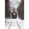 steam train in snow - 汽车 - 