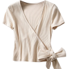 strap short-sleeved T-shirt - Košulje - kratke - $19.99  ~ 17.17€