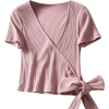 strap short-sleeved T-shirt - Рубашки - короткие - $19.99  ~ 17.17€