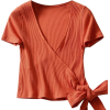 strap short-sleeved T-shirt - 半袖衫/女式衬衫 - $19.99  ~ ¥133.94