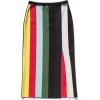 striped color block pencil  - 裙子 - 