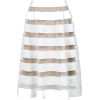 striped flare skirt - Suknje - 